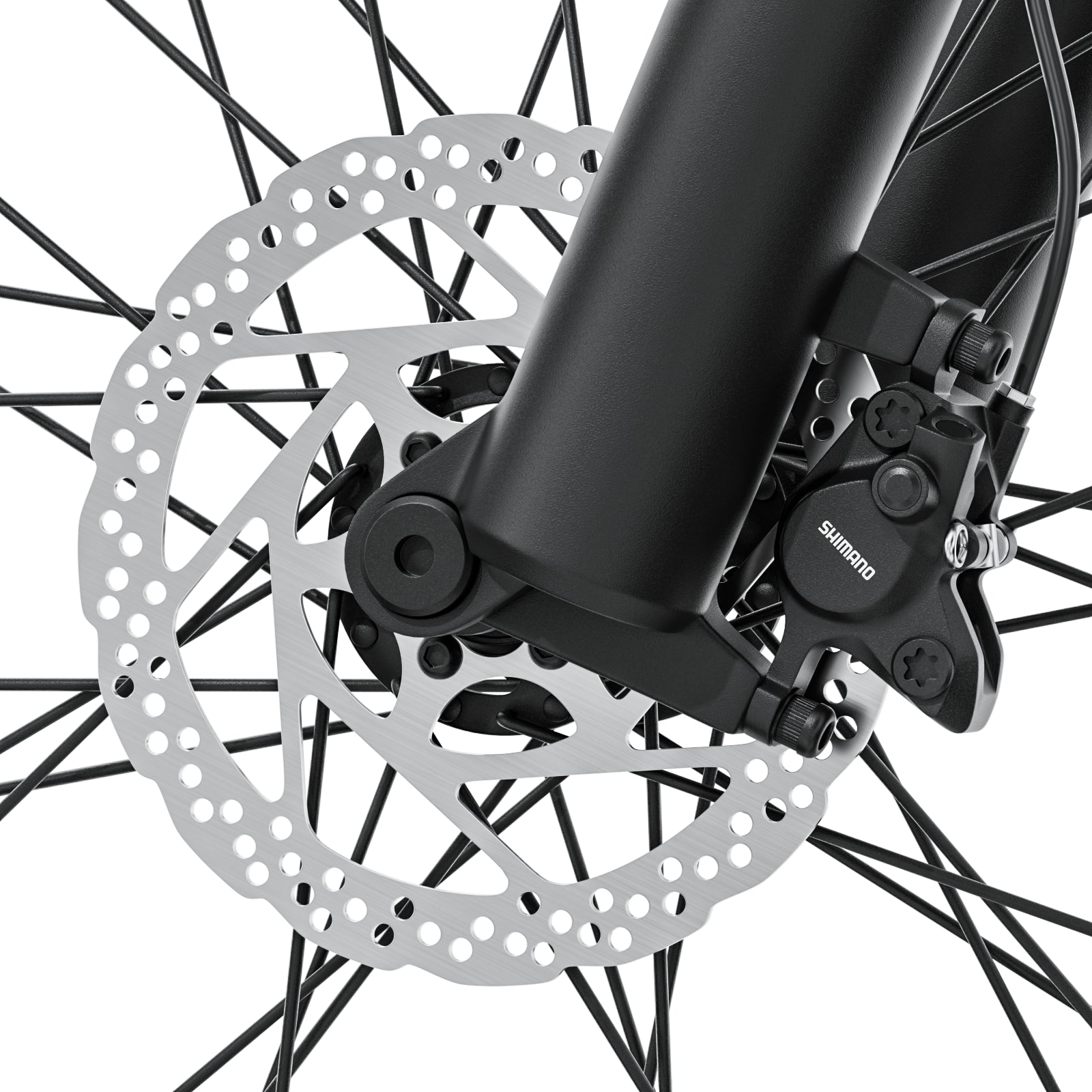 Aluminum alloy hydraulic disc brakes (front and rear)