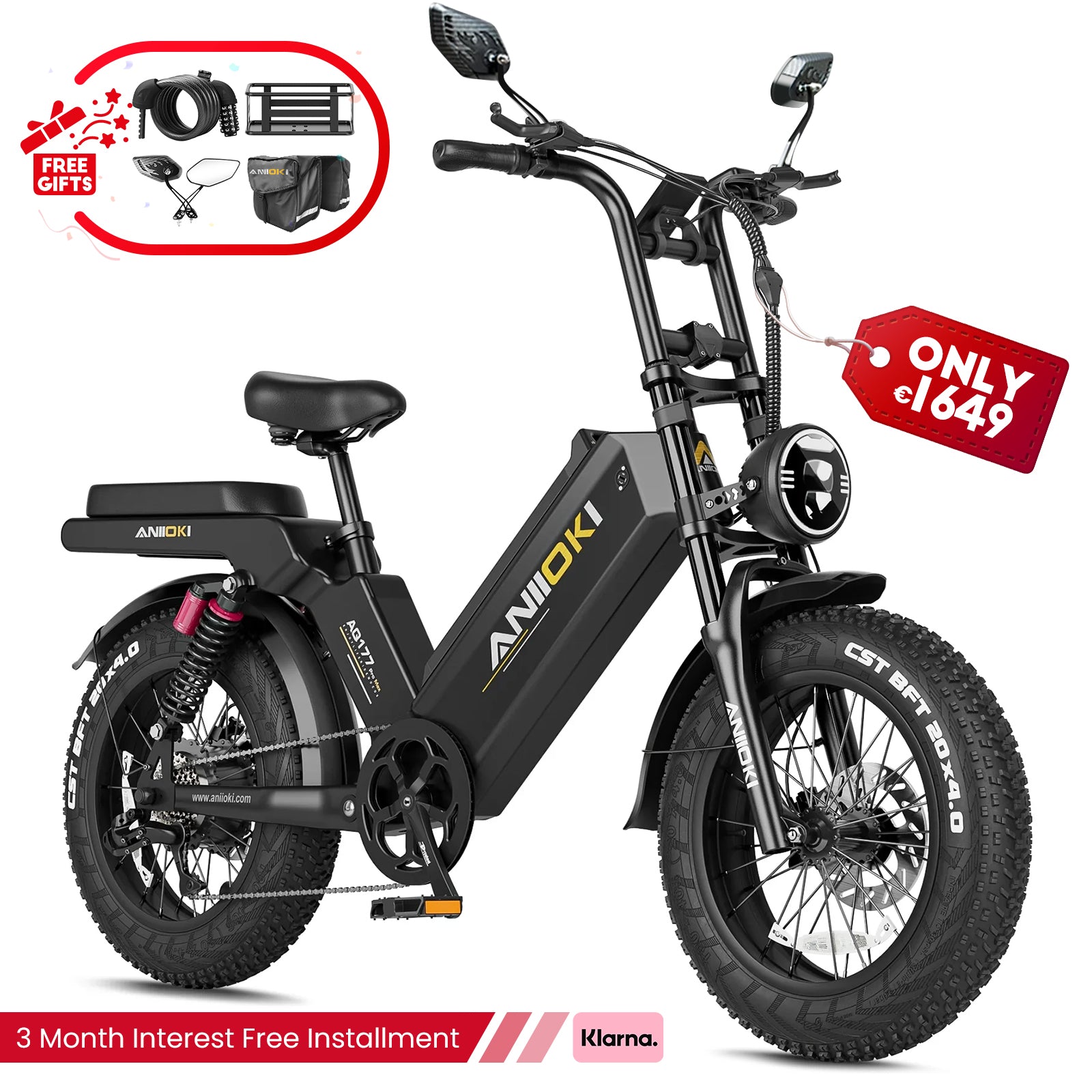 Bici elettrica AQ177 Pro Max 52V