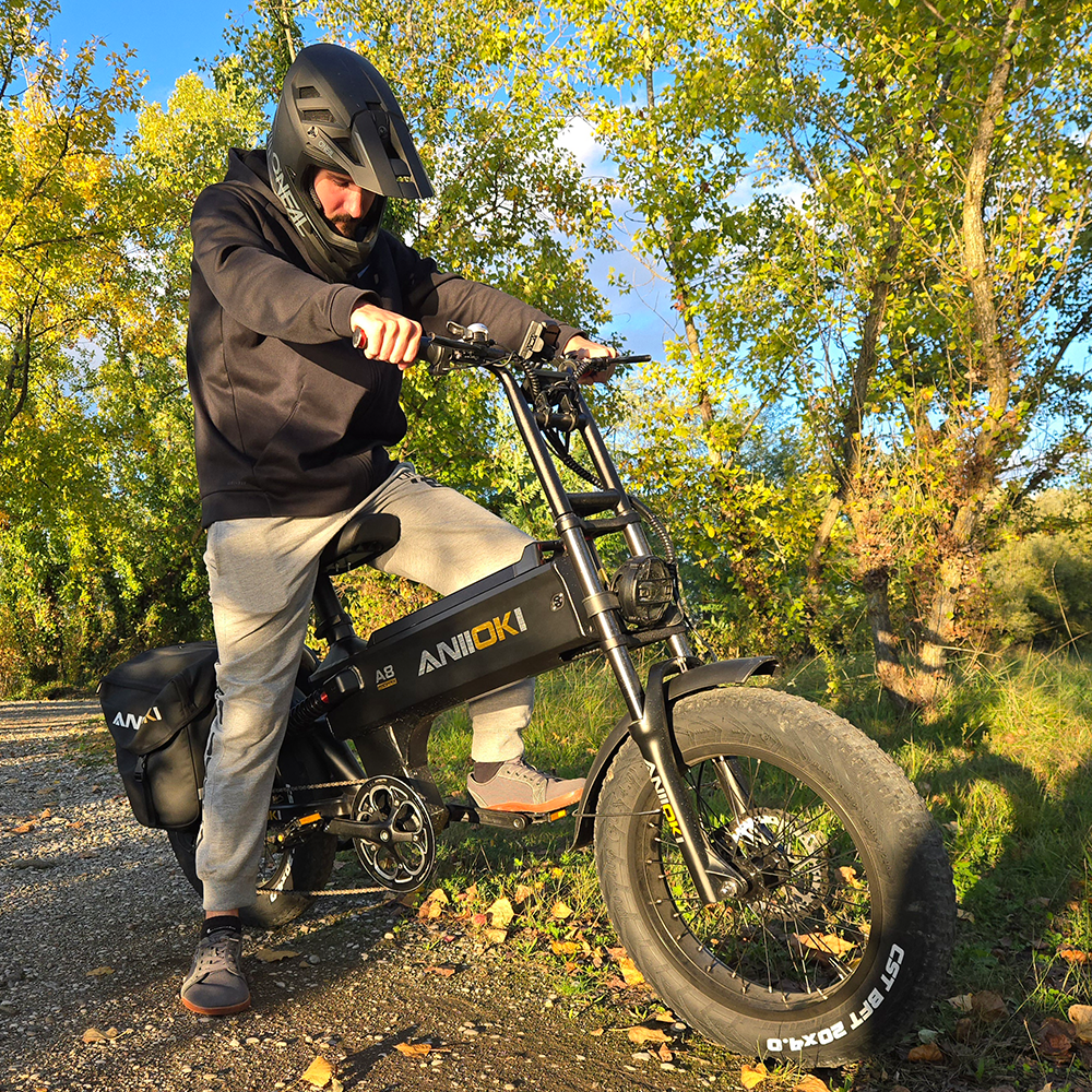 A man hide EU ANIIOKI A8 Pro Max eBike (2026)