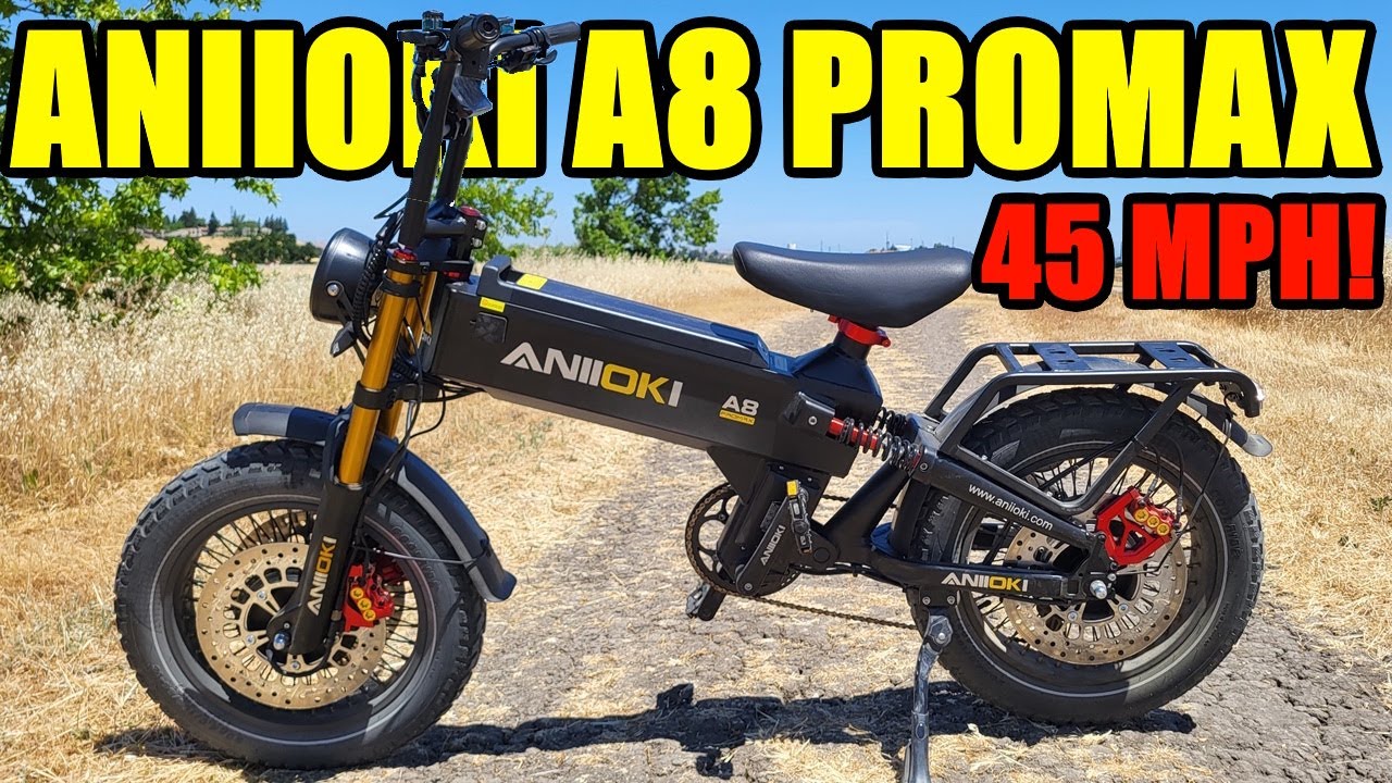 Aniioki A8 Promax - 60 Volt 45MPH Dual Motor Long Range Beast!